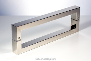SALLU 6mm fisarmonica porta <span class=keywords><strong>doccia</strong></span> scorrevole 3 volte in vetro con raccordi in acciaio inox per bagno compatto - Product Image 3