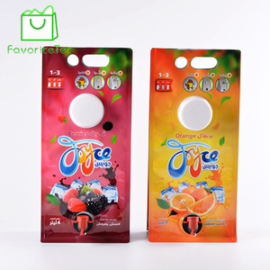 Personnalisé Impression Stand Up Aluminium Foil Joint Bec Poche Jus De <span class=keywords><strong>Vin</strong></span> <span class=keywords><strong>Bib</strong></span> Sac Dans la Boîte - Product Image 1