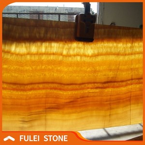 Backlit Translucent Yellow Honey Onyx <strong>Marble</strong> - Product Image 1