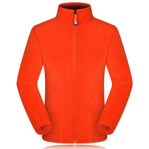 Wholesale Custom logo Winter Mens Long Sleeve Full Zip up Stand Collar Outwear <strong>Micro</strong> Polar <strong>Fleece</strong> <strong>Jacket</strong> Men - Product Image 6