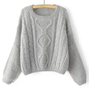 2020 नवीनतम डिजाइन महिलाओं हाथ मेड स्वेटर कंधे उचकाने की क्रिया कश्मीरी स्वेटर