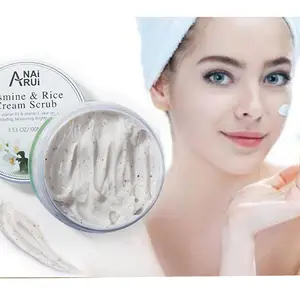 Tùy Chỉnh Riêng Slimming Body Scrub Bán Buôn Tất Cả Hoa Nhài Tự Nhiên & Gạo Cơ Thể Và Khuôn Mặt Chà Làm Trắng