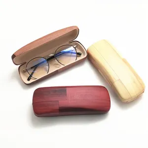 工厂批发木纹太阳镜案例 PU 皮革眼睛眼镜盒眼镜储物盒太阳镜