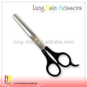 Mango de plástico de acero inoxidable tipos de tijeras profesionales para el cabello - Product Image 4