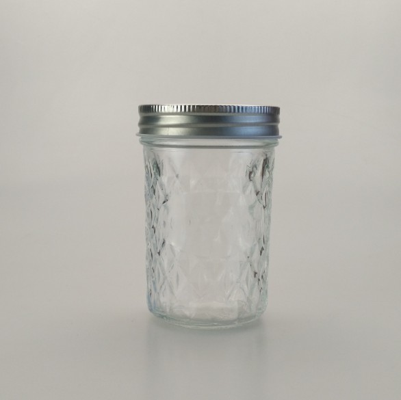 480ml tall wholesale wide mouth sealed clear glass mason jar with screw top metal lid