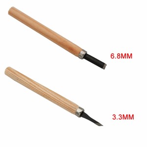 12 piezas por lote, juego de herramientas para tallar madera, cuchillo, Mini cincel, Cuchillas de acero con mango de madera de pino para niños - Product Image 5