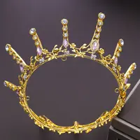 Мужская императорская корона Короля средневекового золота