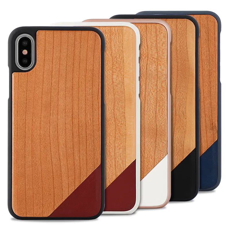 For iPhone 7 Compostable Wooden Phone Cover Case Custom Blank Wood Case Phone