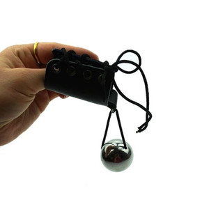 Anelli del pene in pelle con estensione della barella del gancio del pene con un peso del dispositivo di ingrandimento del pene con sfera in metallo da 160g - Product Image 5