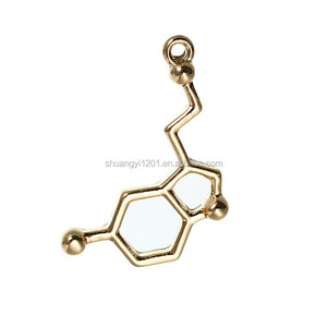 Breloques culot de 30 pièces, pendentif de chimiothérapie, plaqué or, science interne - Product Image 1
