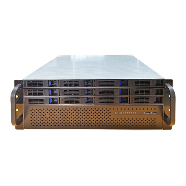 ED412H-Q1 Short Depth 400mm 12 Bay Hot Swap 4U Rackmount Chassis