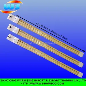 Disposable Bamboo Stick High Quality Disposable Wholesale Rotating BBQ Stick BBQ Bamboo Skewer 5.0mm*36inch Marshmallow Roasting Sticks