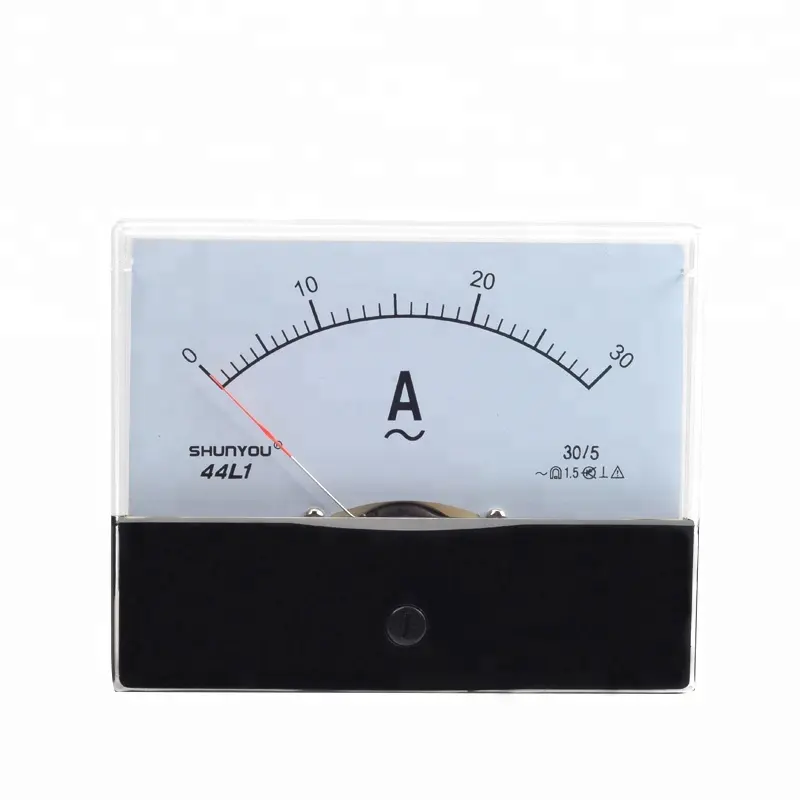 44L1 30/5A Analog Amp Panel Meter Current Ammeter AC 0-30/5A Vertical Installation