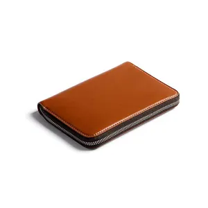 Fashion travel leather pen card holder multiple wallet passport cover leather travel organizer bag