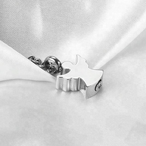 Stainless Steel Cremation Angel Pendant for Keepsake Waterproof Steel <strong>Necklace</strong> for <strong>Ash</strong> <strong>Holding</strong> Cremation Angel Pendant - Product Image 4