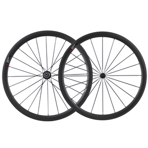 הנמכר ביותר פרופיל גבוה 38 מ"מ 700c כביש אופניים Wheelsets צינורי גלגלי פחמן פחמן - Product Image 1
