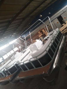 16ft Chất Lượng Tốt Đẹp Decking Điện Nổi Catamaran <span class=keywords><strong>Pontoon</strong></span> Thuyền Với Chứng Nhận Ce - Product Image 6