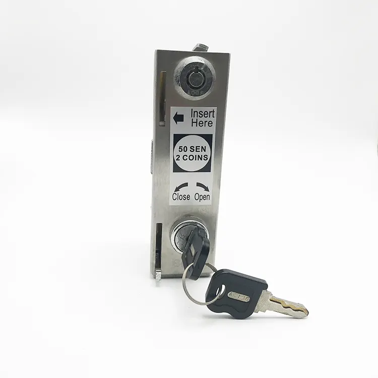 ANLI Popular stainless steel coin operated lock in public for AL-TB-3000