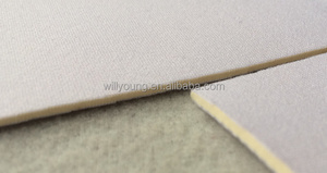 <strong>Neoprene</strong> <strong>Fabric</strong> 3mm White Both Sides <strong>Coated</strong> Polyester <strong>Fabric</strong> Elastic <strong>Rubber</strong> <strong>Neoprene</strong> <strong>Sheet</strong> Laminated Both <strong>Fabric</strong> 130cm White - Product Image 2