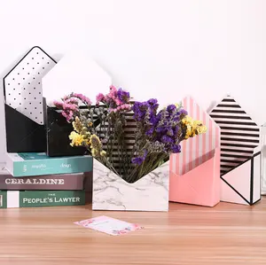 New Style Umschlag geformte faltbare Blumenstrauß Pappe Geschenk box für Blumen