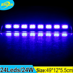 24 W feu de circulation windshied <span class=keywords><strong>mont</strong></span> rouge/bleu/<span class=keywords><strong>blanc</strong></span>/jaune/vert/ambre led lumières stroboscopiques - Product Image 2