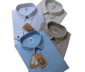 Camisas masculinas de linho e verão, camisas em branco