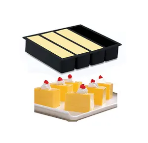 Nhà Máy Bán Sỉ 4 Cái Lớn Hình Chữ Nhật Ice Brick Silicone Ice Tray