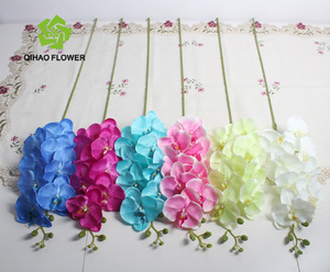 Grosse tête de soie <span class=keywords><strong>orchidée</strong></span> fleur artificielle pour la <span class=keywords><strong>d</strong></span>écoration murale - Product Image 1