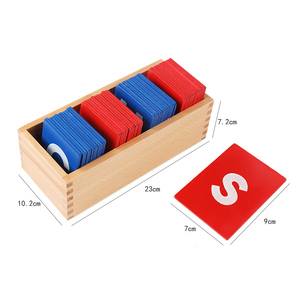 สื่อการสอนภาษาแบบมอนเตสซอรี่สำหรับ<span class=keywords><strong>เด็ก</strong></span>เล็ก ตัวอักษรกระดาษทราย ของเล่นไม้เสริมพัฒนาการภาษาอังกฤษสำหรับเด็ก - Product Image 6