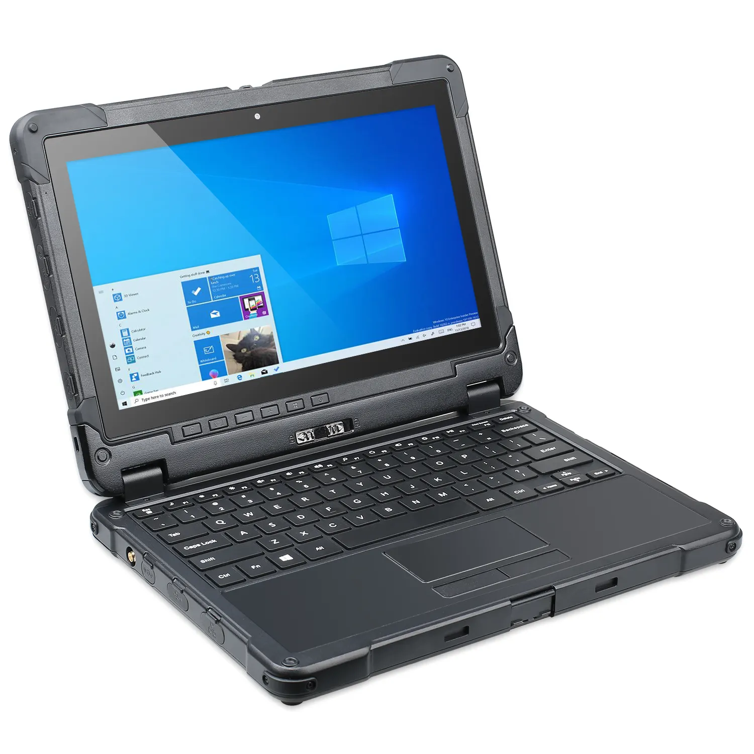 Voll robusten 2-in-1 vielseitig laptop mit barcode scanner