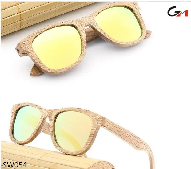 China factory 도매 custom men oval polarized lens 풀 real bamboo 나무 glasses 선글라스 와 두 리벳
