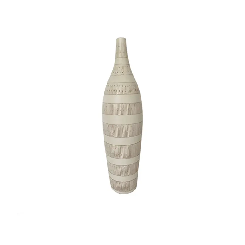Лидер продаж, итальянская винтажная керамическая ваза для цветов из обычной глины, домашний декор