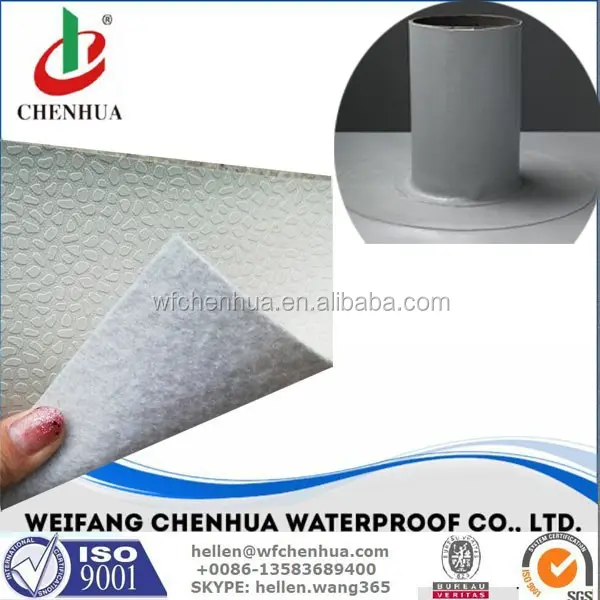 ПВХ водонепроницаемая пластиковая мембрана, ПВХ Мембранный лист, ПВХ пластиковый лист для гидроизоляции