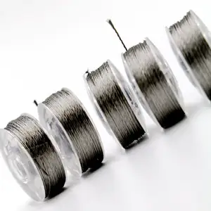 Fio têxtil elétrico de aço inoxidável, fio condutor, filamento metálico de prata para tecelagem