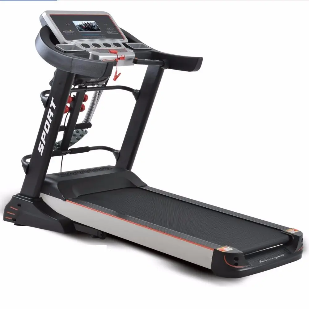Lijiujia motorized treadmill LCD display with AUX USB user weight capacity 120kgs strong power exercise machines used