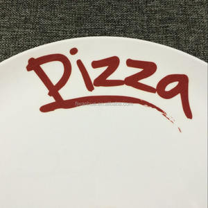 Piatto da Pizza Rotondo in Melamina Piatto da Portata per Pizza - Product Image 3