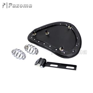 Siège auto universel en cuir artificiel personnalisé, pour moto, 1 pièce, montage à ressort, en <span class=keywords><strong>Solo</strong></span>, pour <span class=keywords><strong>Sportster</strong></span>, Bobber Chopper - Product Image 5