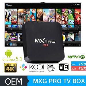 Nuevo diseño hevc quad core MXG pro android tv box android tv box mxg pro canales mxg pro s905 cuadro <span class=keywords><strong>de</strong></span> tv android 5.1 - Product Image 1