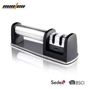 <span class=keywords><strong>AMAZON</strong></span> hotselling Haute Qualité Professionnel en acier inoxydable 2 étapes <span class=keywords><strong>couteau</strong></span> <span class=keywords><strong>aiguiseur</strong></span> pour droite et dentelé <span class=keywords><strong>couteau</strong></span> - Product Image 1