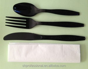 Cubiertos de plástico conjunto incluyendo el plástico cuchara, <span class=keywords><strong>cuchillo</strong></span> <span class=keywords><strong>y</strong></span> tenedores, acabado mate - Product Image 1