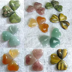 Polished stone hearts gemstone hearts wholesale