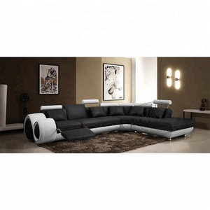 Elefanten-Wohnzimmer-Ecksofa mit Liegefunktion, L-förmiges Sofa-Set aus reinem Büffelleder, Wohnzimmermöbel - Product Image 3