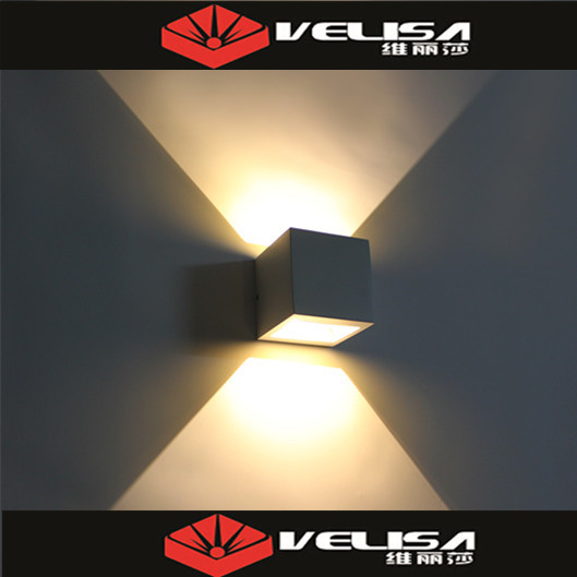 Сделано в Китае 2x3 Вт arandela наружный де parede/luces внешний