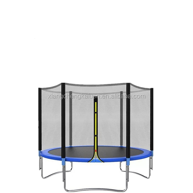 Trampolino rotondo blu da 8 piedi