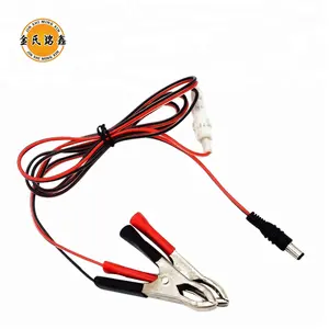 12 V DC Fiş Bağlantısı Tel Timsah Klip Kırmızı Siyah ile Imalatı