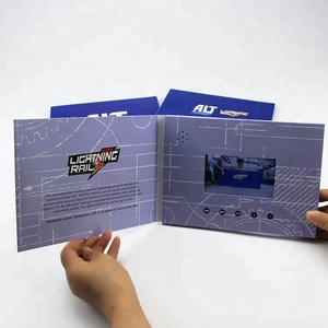 Quà Tặng Khuyến Mãi Thẻ Đám Cưới Màn Hình <span class=keywords><strong>Lcd</strong></span> 4.3 Inch Quà Tặng Thương Hiệu Sách Quảng Cáo Video Chất Lượng Cao - Product Image 1