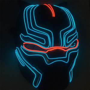 Máscara <span class=keywords><strong>de</strong></span> Disfraz <span class=keywords><strong>de</strong></span> Batalla <span class=keywords><strong>de</strong></span> <span class=keywords><strong>Pantera</strong></span> <span class=keywords><strong>Negra</strong></span> <span class=keywords><strong>de</strong></span> Marvel con Luces LED - Product Image 4