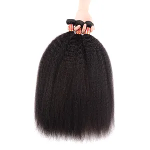 40 Inch Italian Kinky Straight Yaki Hair ,10 inch Kinky Straight weave, Vietnam Human Raw Unprocessed Virgin Peruvian Hair