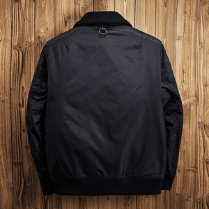 Chaqueta Casual Negra para Hombre, Ajustada, Cortavientos, de Invierno - Product Image 2