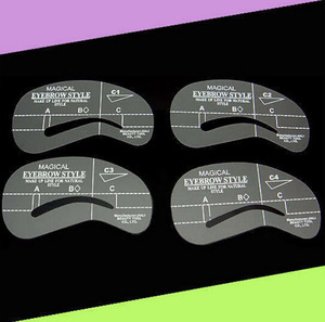 Pochoir magique <span class=keywords><strong>pour</strong></span> le maquillage des <span class=keywords><strong>sourcils</strong></span>, <span class=keywords><strong>pour</strong></span> les yeux, 1 pièce, modèle de dessin - Product Image 1